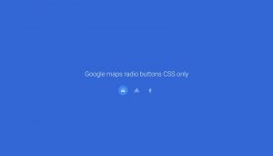 Google maps radio buttons CSS only
