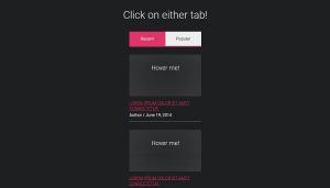 Pure CSS Tab Navigation