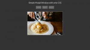 Simple Modal Window With Only CSS