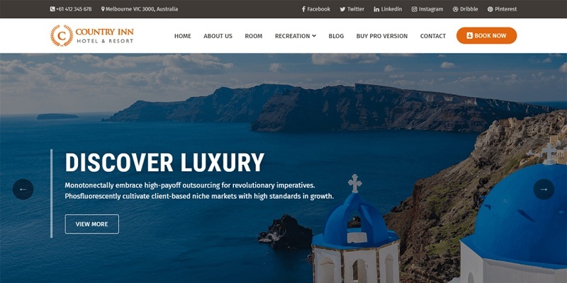 7 Best Free Hotel WordPress Themes In 2025 Free Hotel WordPress Themes