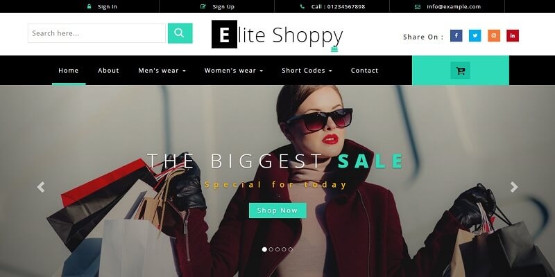 Free eCommerce Html website Templates