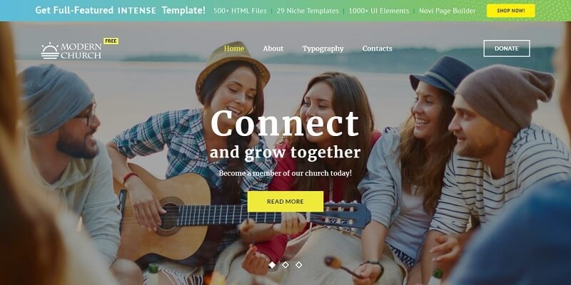 Free Church Html Website Templates