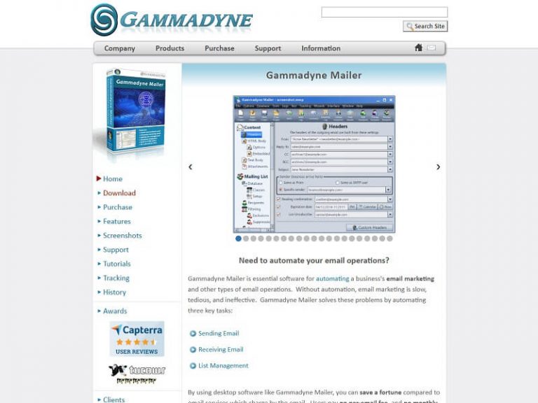 how to send emails with gammadyne mailer