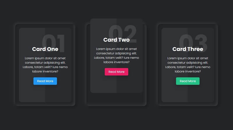 Nuemorphism Card Design