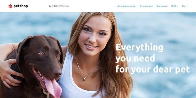 Pets OpenCart Website Templates