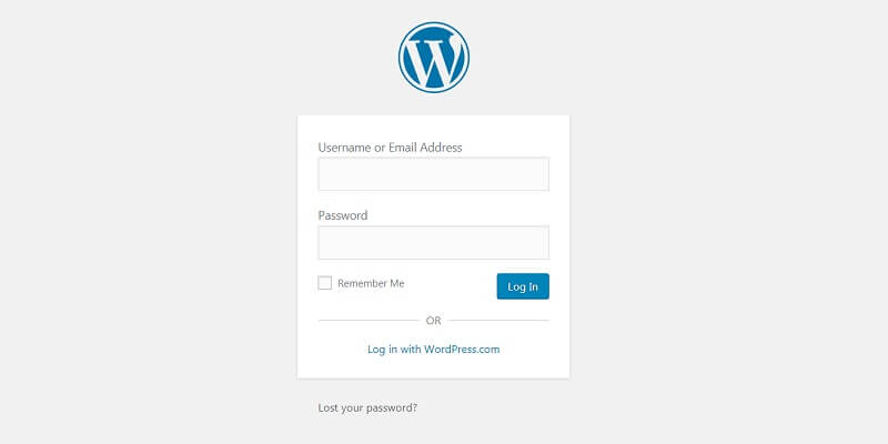 Log Into Your WordPress Account