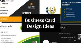 Business Card Design Ideas