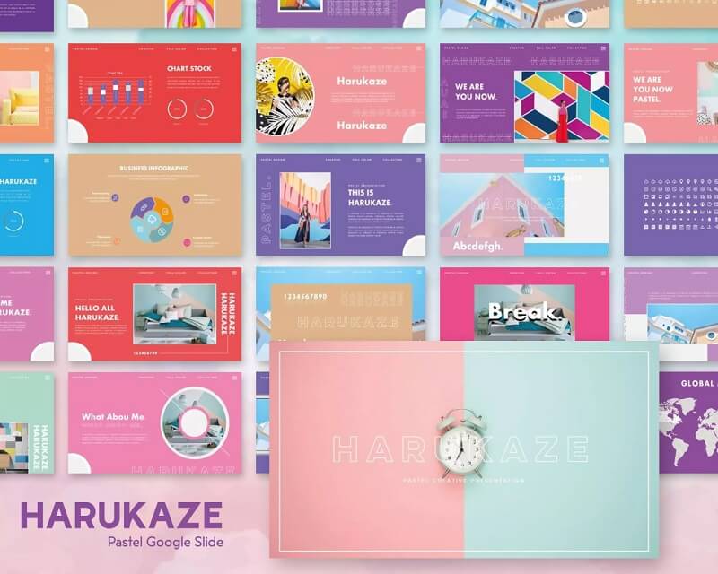 HARUKAZE | Pastel Google Slide