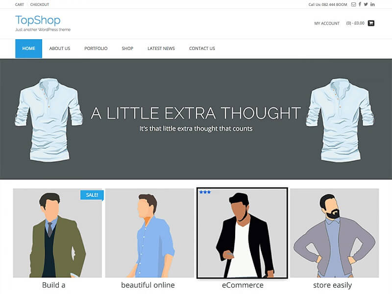 TopShop:Free WordPress Themes for eCommerce