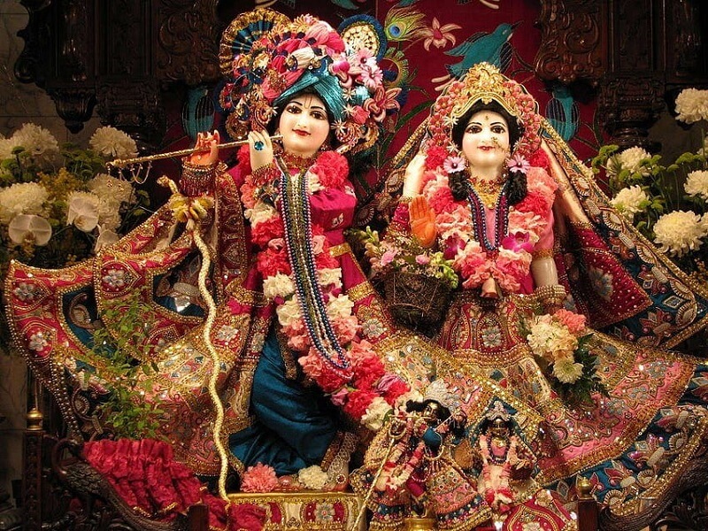 Lord Krishna and Radha HD wallpaper
