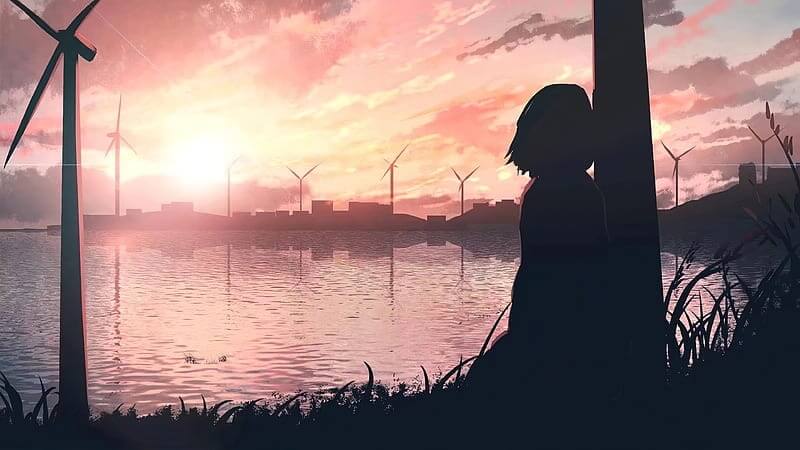 Sad Anime Girl, anime-girl, anime, sad, alone, artist, artwork, digital-art, HD wallpaper