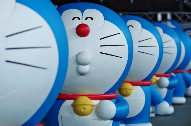 Sculptures Of Doraemon 4k Wallpaper