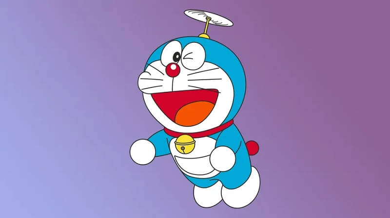 Winking Doraemon 4k Wallpaper