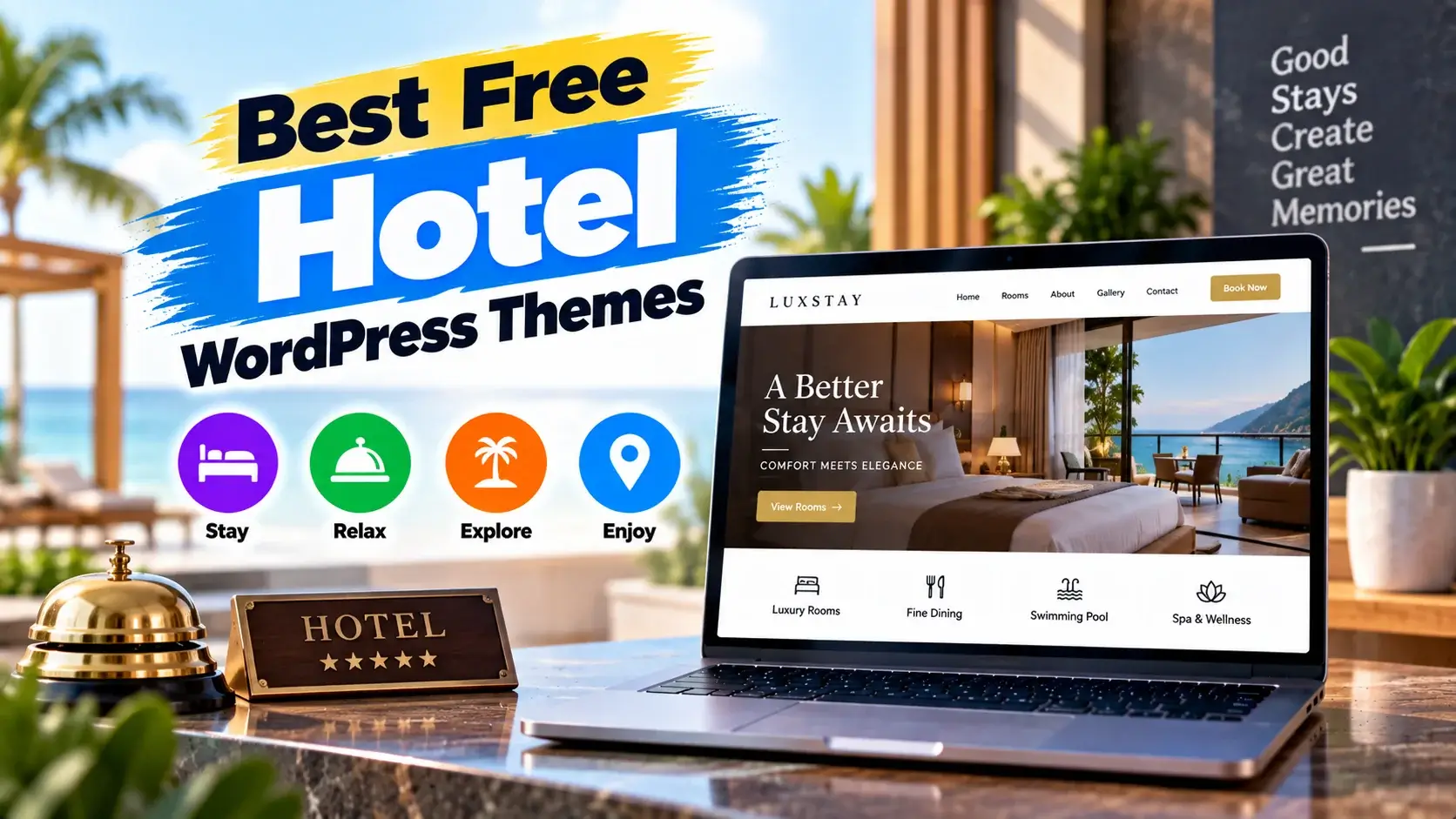 Best Free Hotel WordPress Themes for Hotel Websites