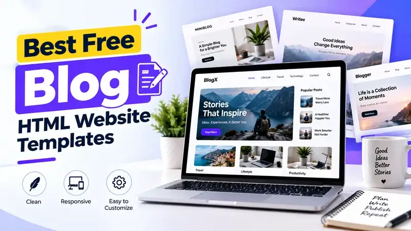 Best Free Blog HTML Website Templates