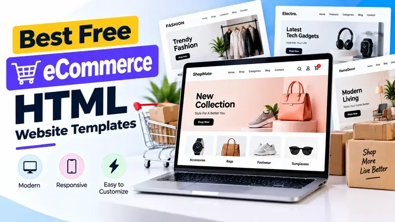 21 Best Free eCommerce HTML Website Templates In 2026