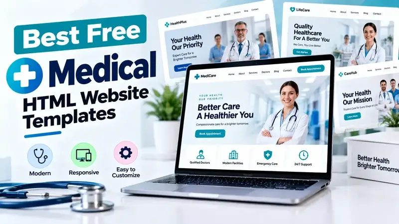 9 Best Free Medical HTML Website Templates In 2026