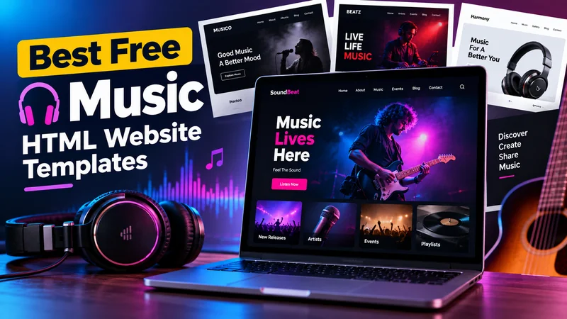 16 Best Free Music HTML Website Templates In 2026