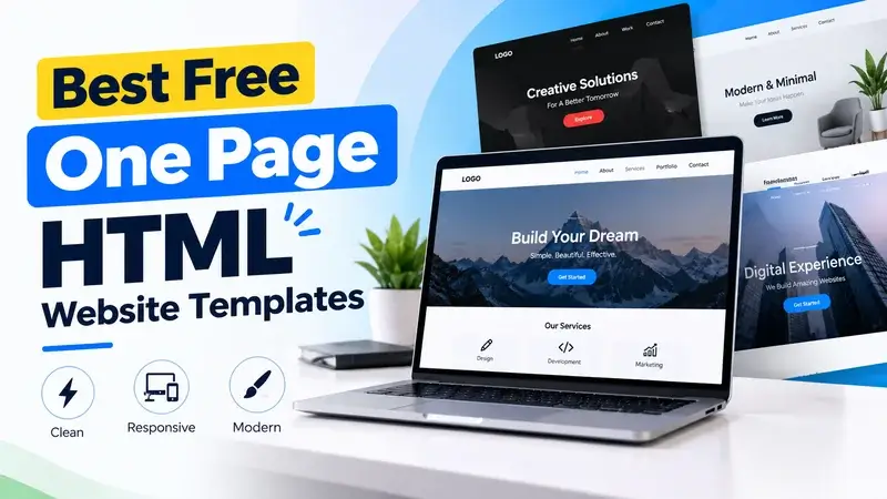 Best Free One Page HTML Website Templates