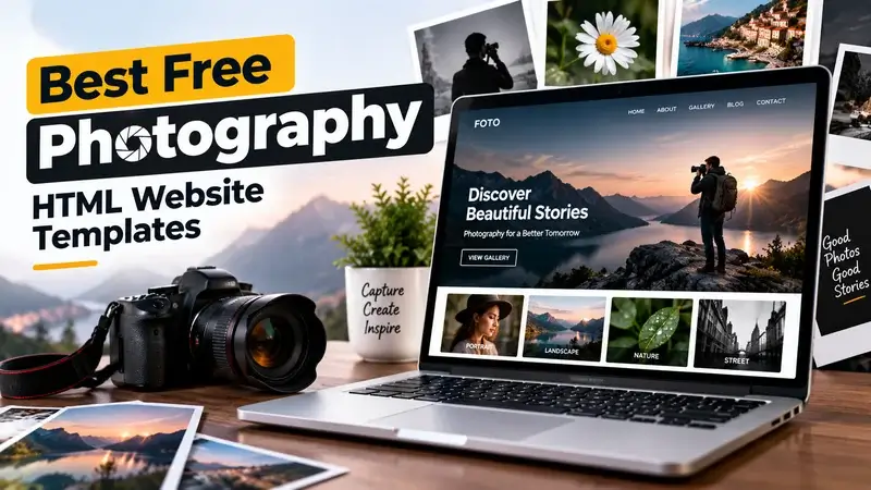 15 Best Free Photography HTML Website Templates In 2026