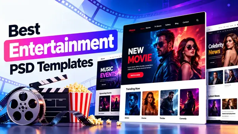 41 Best Entertainment PSD Templates 2026