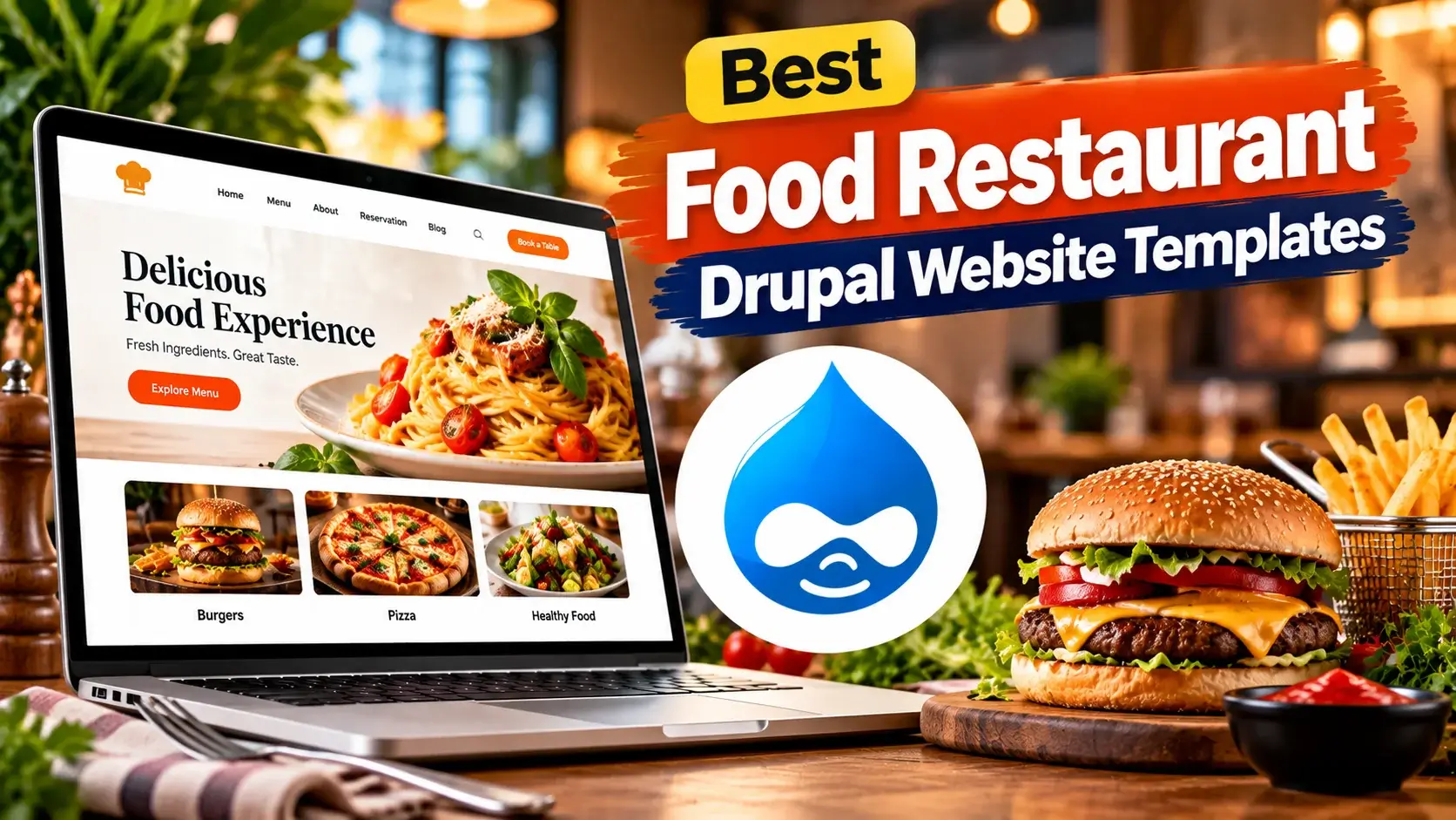 13 Best Food Restaurant Drupal Website Templates 2026