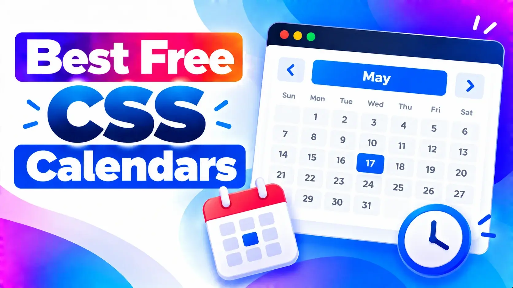 20 Best Free CSS Calendars In 2026