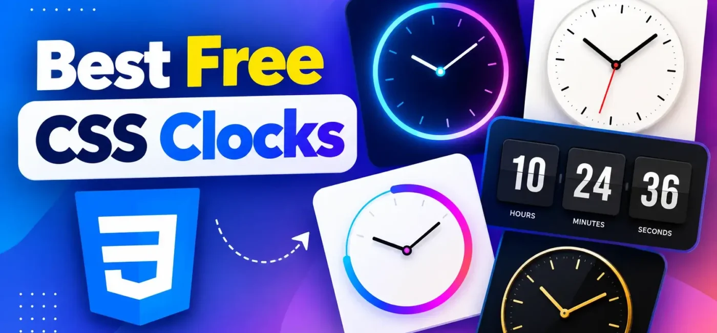 15 Best Free CSS Clocks In 2026