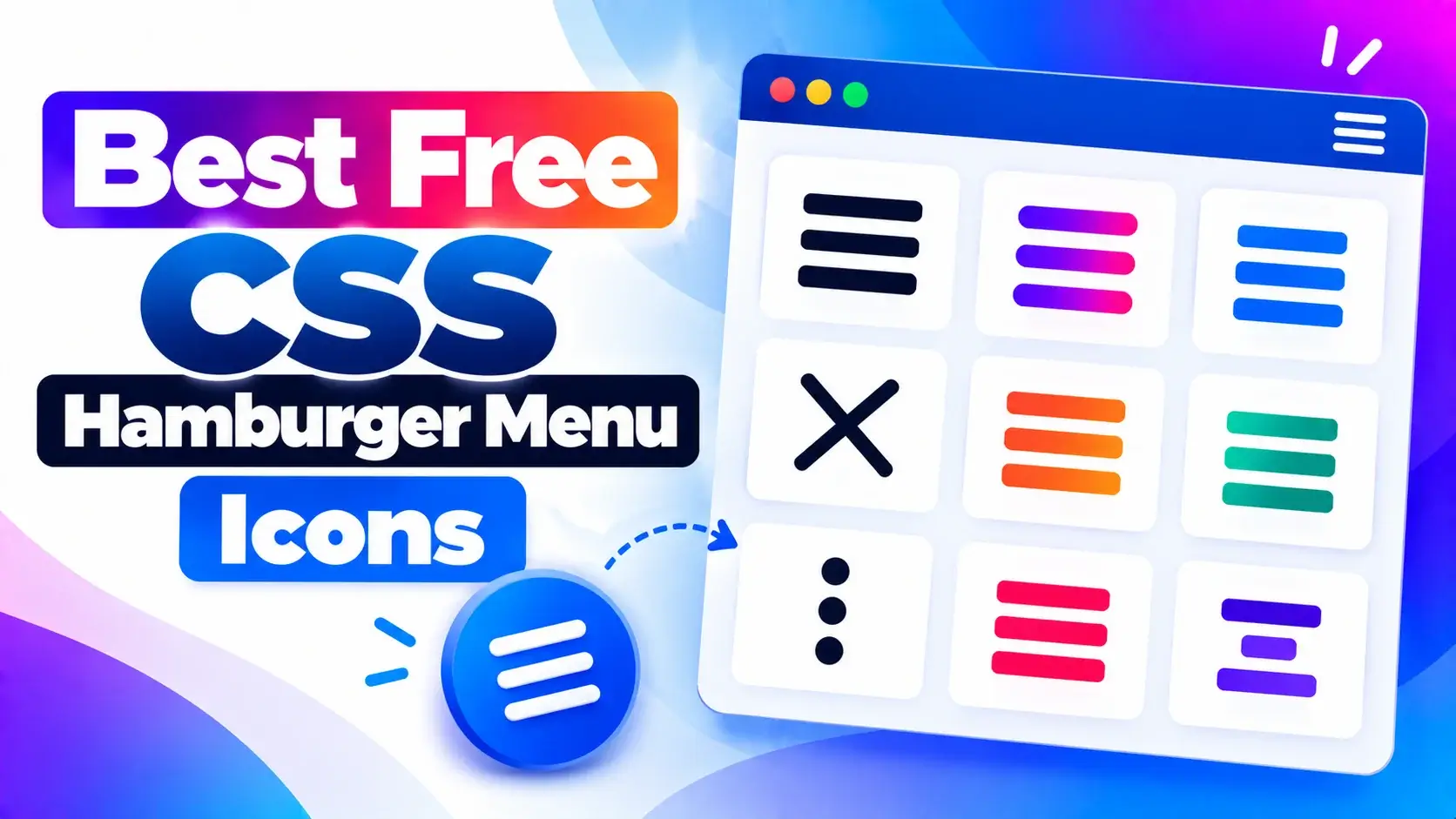 Best Free CSS Hamburger Menu Icons for Websites
