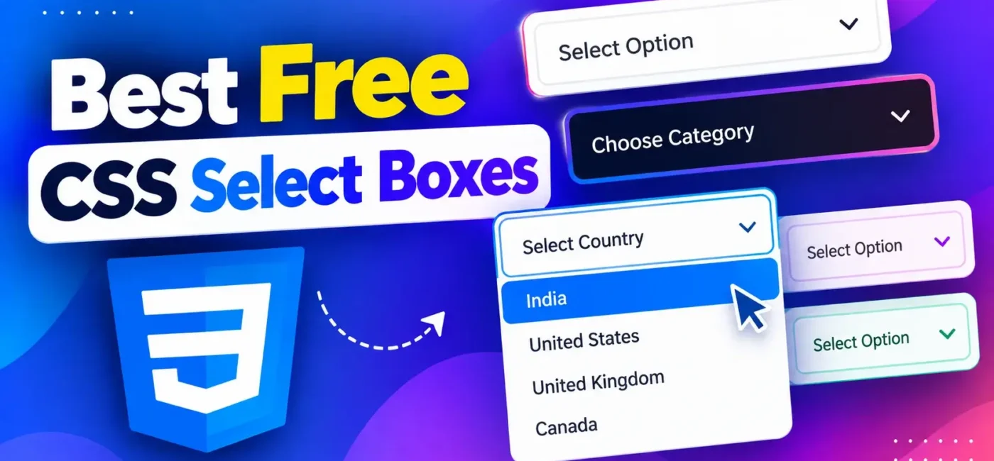11 Best Free CSS Select Boxes In 2026