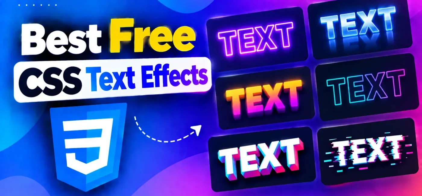 32 Best Free CSS Text Effects In 2026