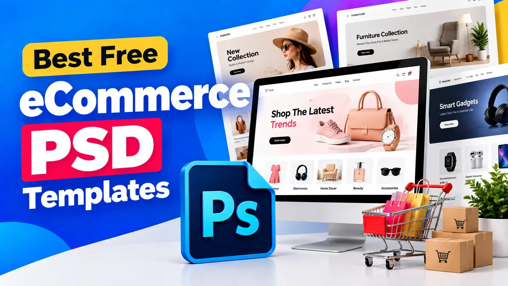 Best Free eCommerce PSD Templates