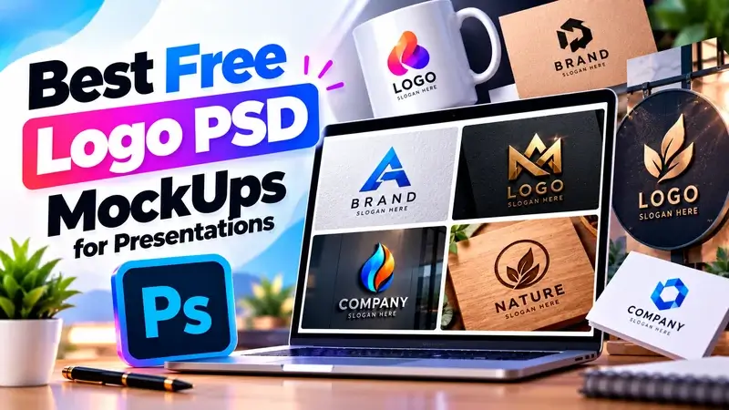 Best Free Logo PSD MockUps for Professional Presentations