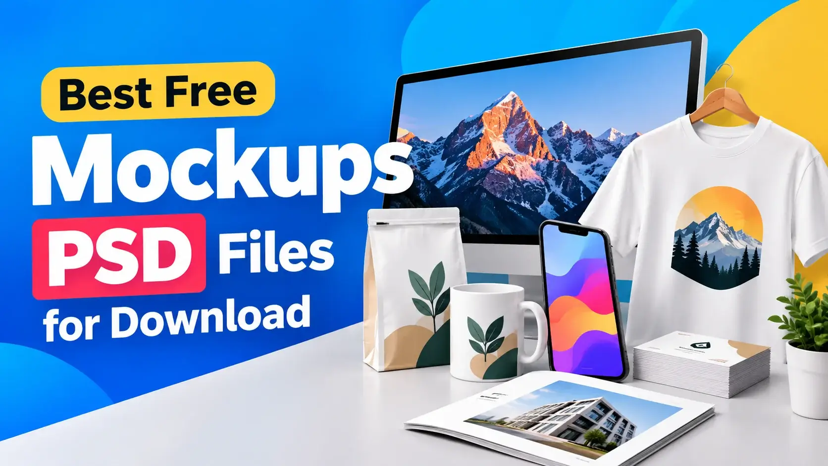37 Best Free Mockups PSD Files for Download 2026