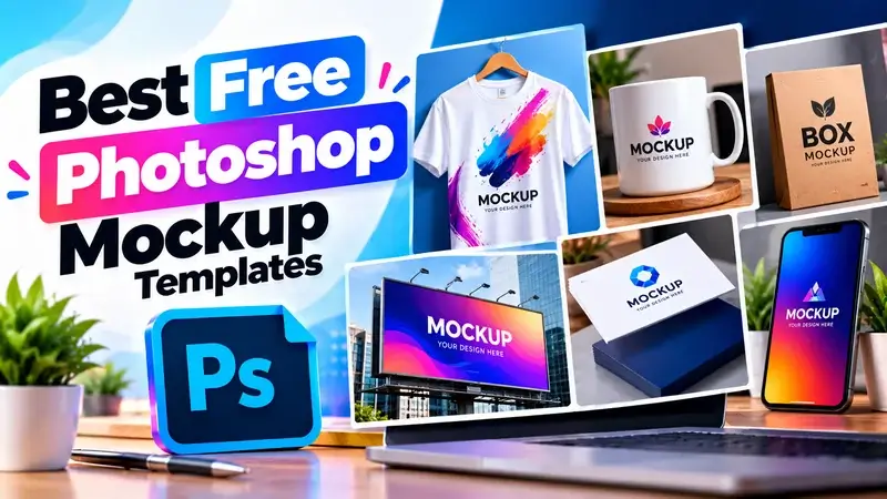 22 Best Free Photoshop Mockup Templates PSD 2026