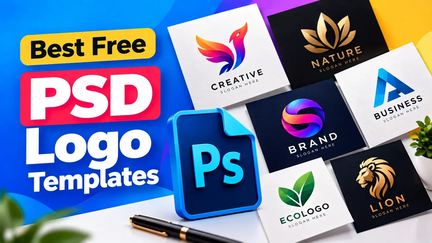17 Best Free PSD Logo Templates 2026