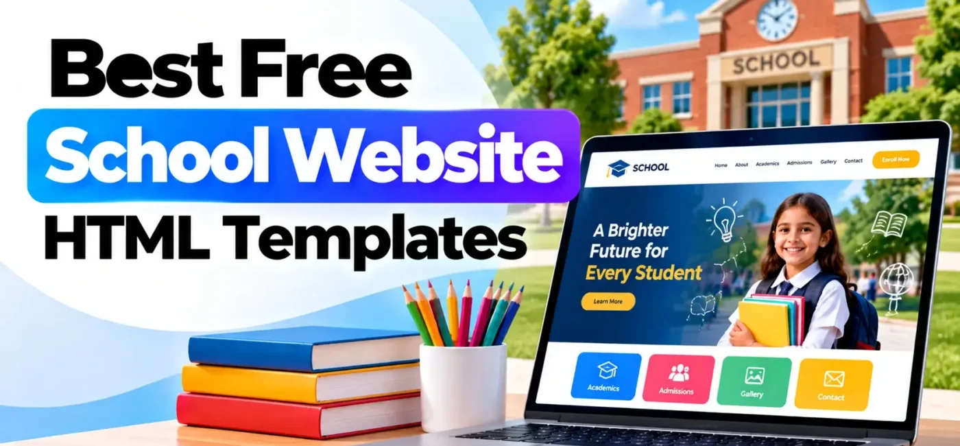 22 Best Free School Website HTML Templates 2026