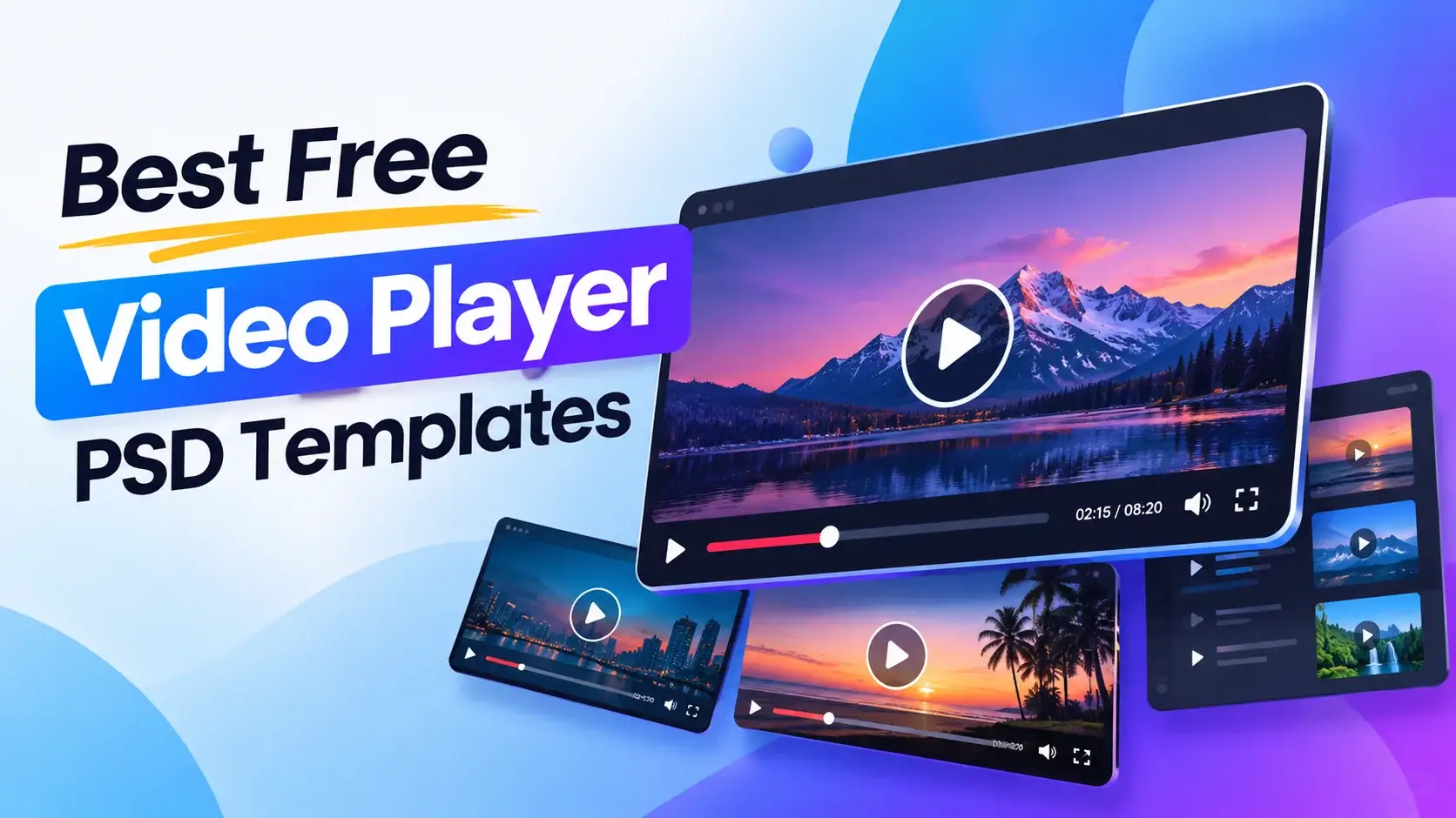 Best Free Video Player PSD Templates for Designers