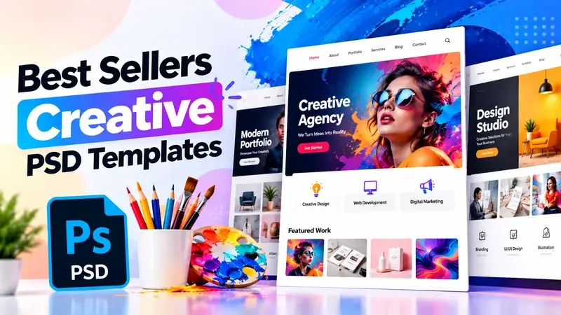 40 Best Sellers Creative PSD Templates 2026