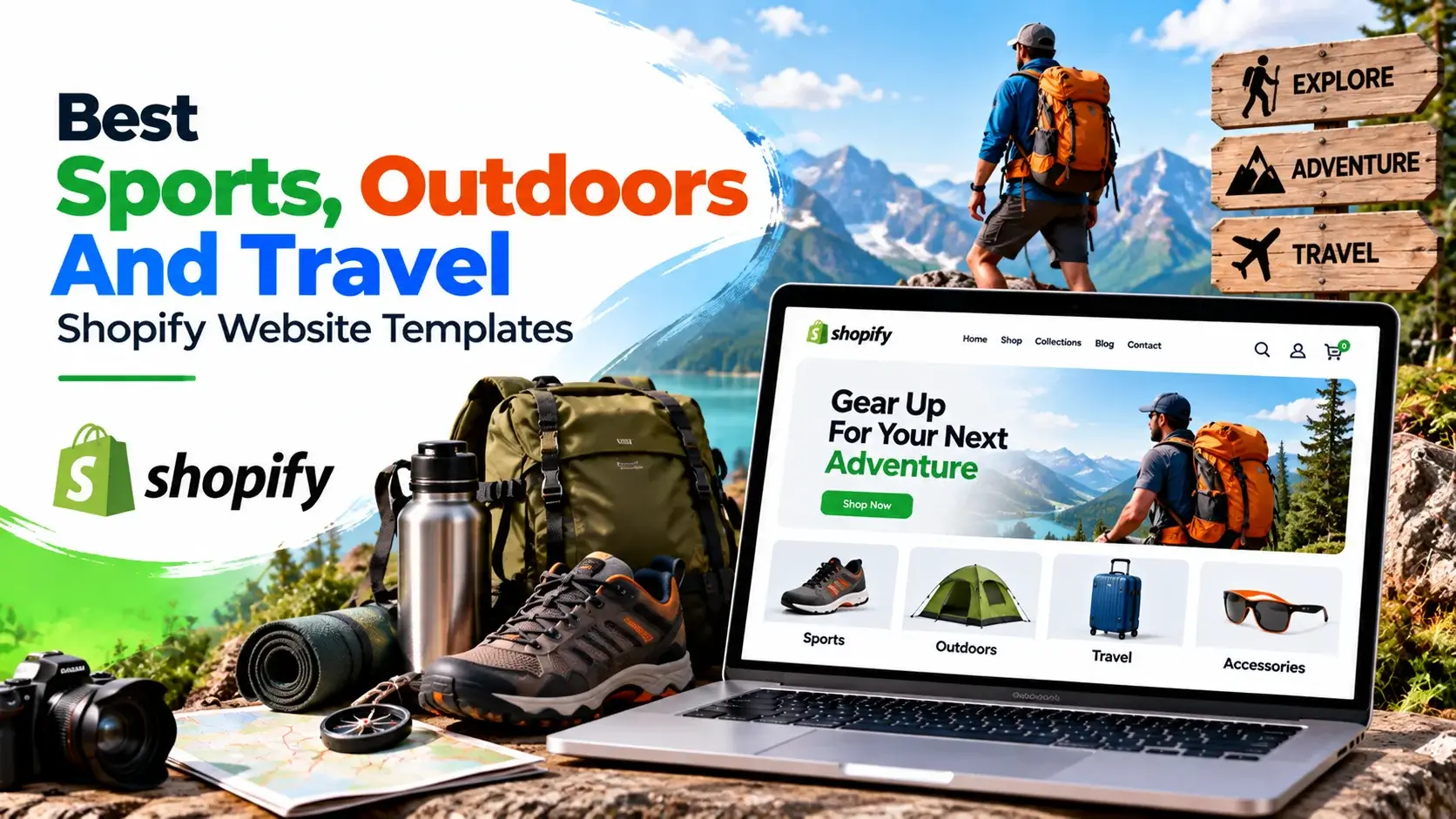 Best Sports, Outdoors & Travel Shopify Website Templates