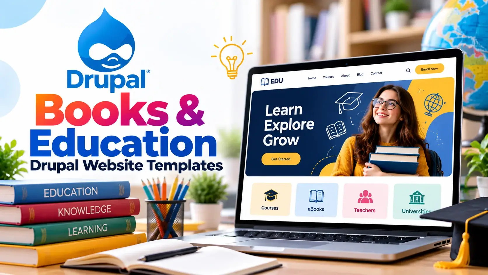 8 Best Books And Education Drupal Website Templates 2026