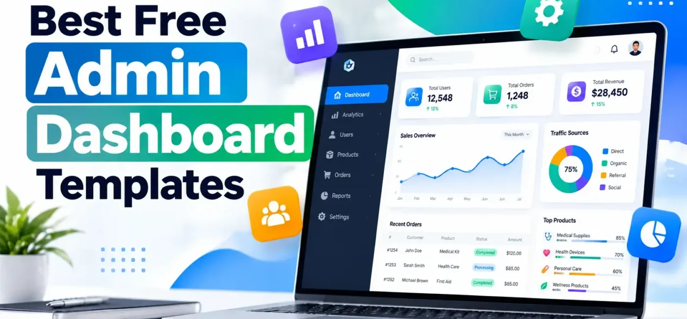 19 Best Free Admin Dashboard Templates 2026