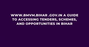 www bmvm bihar gov in