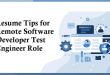 Resume Tips for Remote Software Developer Test Engineer Role