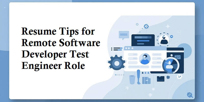 Resume Tips for Remote Software Developer Test Engineer Role