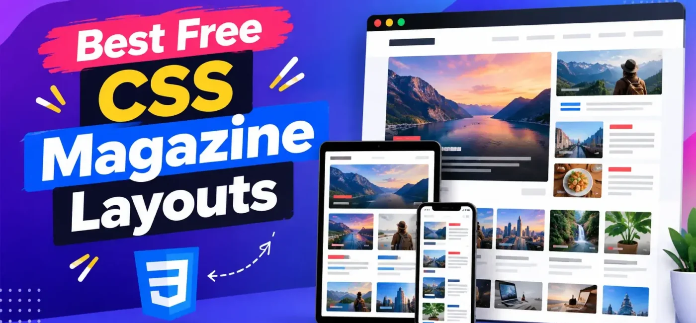 19 Best Free CSS Magazine Layouts In 2026
