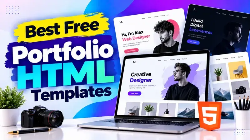 12 Best Free Portfolio HTML Website Templates In 2026