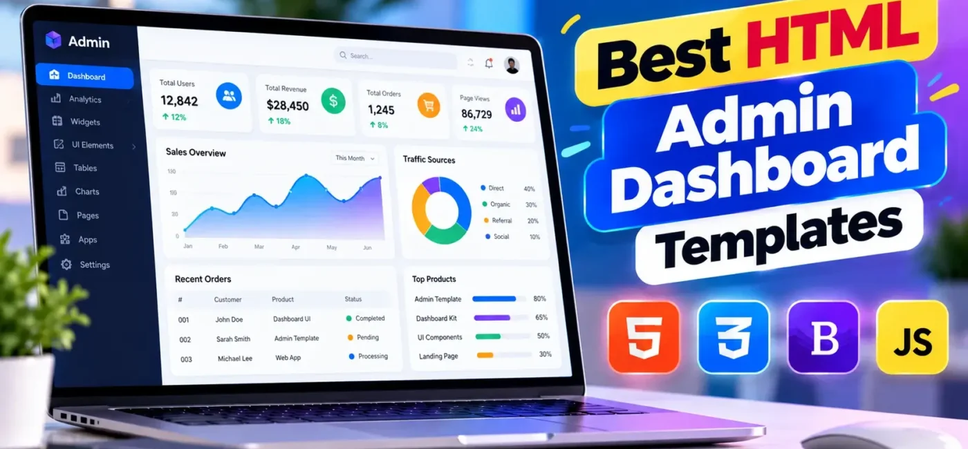 9 Best HTML Admin Dashboard Templates In 2026