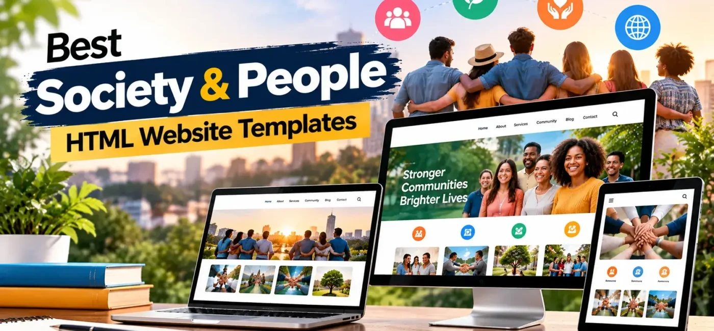 18 Best Society & People HTML Website Templates 2026